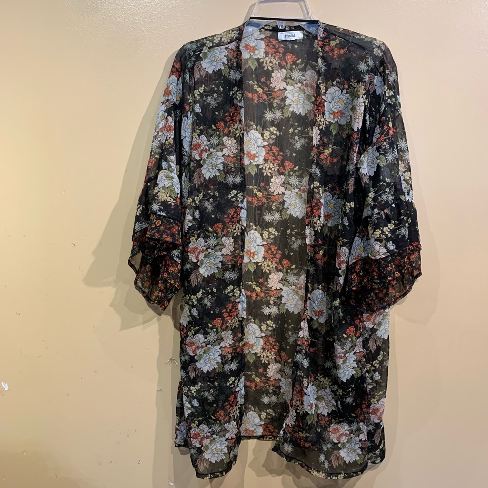 Mudd, Sheer Floral Cover Up. One size